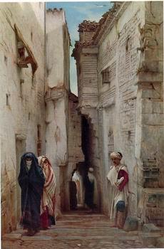 unknow artist Arab or Arabic people and life. Orientalism oil paintings 572